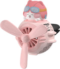 Car Air Freshener Cute Pilot Cat Car Diffuser - Rotating Propeller