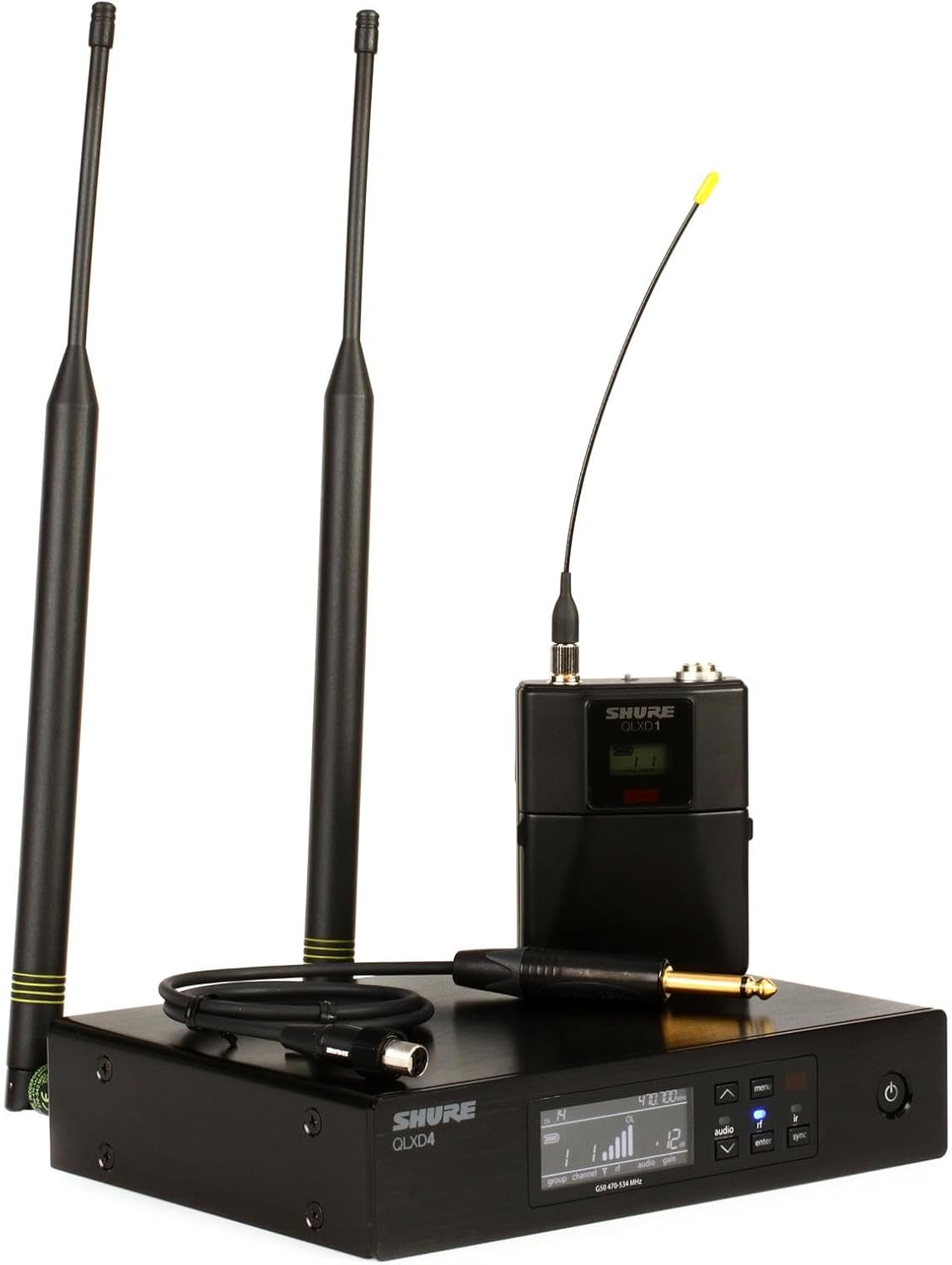 Shure QLXD14 Wireless System with Bodypack and Instrument Cable