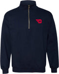 UGP Campus Apparel Quarter Zip Sweatshirt - School Logo Comfort