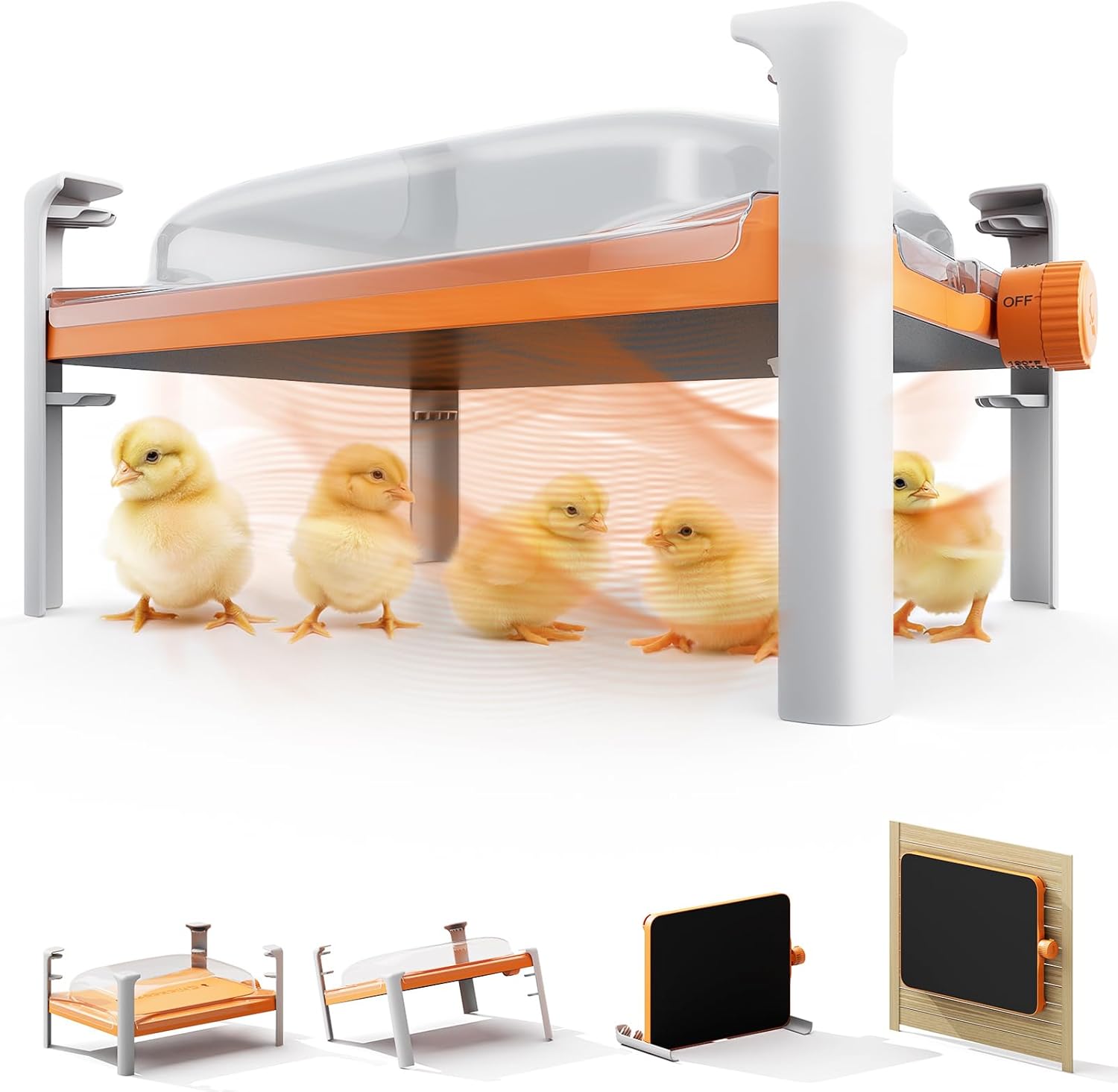 Chickcozy 200W Smart Heater: Keep 25 Chicks Warm!