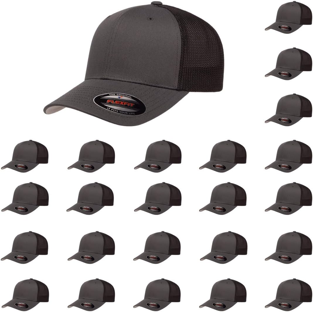 Flexfit 6511 Fitted Mid-Profile Trucker Cap for All-Day Comfort