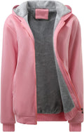 Womens Fashion Fleece Sherpa Lined Hooded Coat for Winter