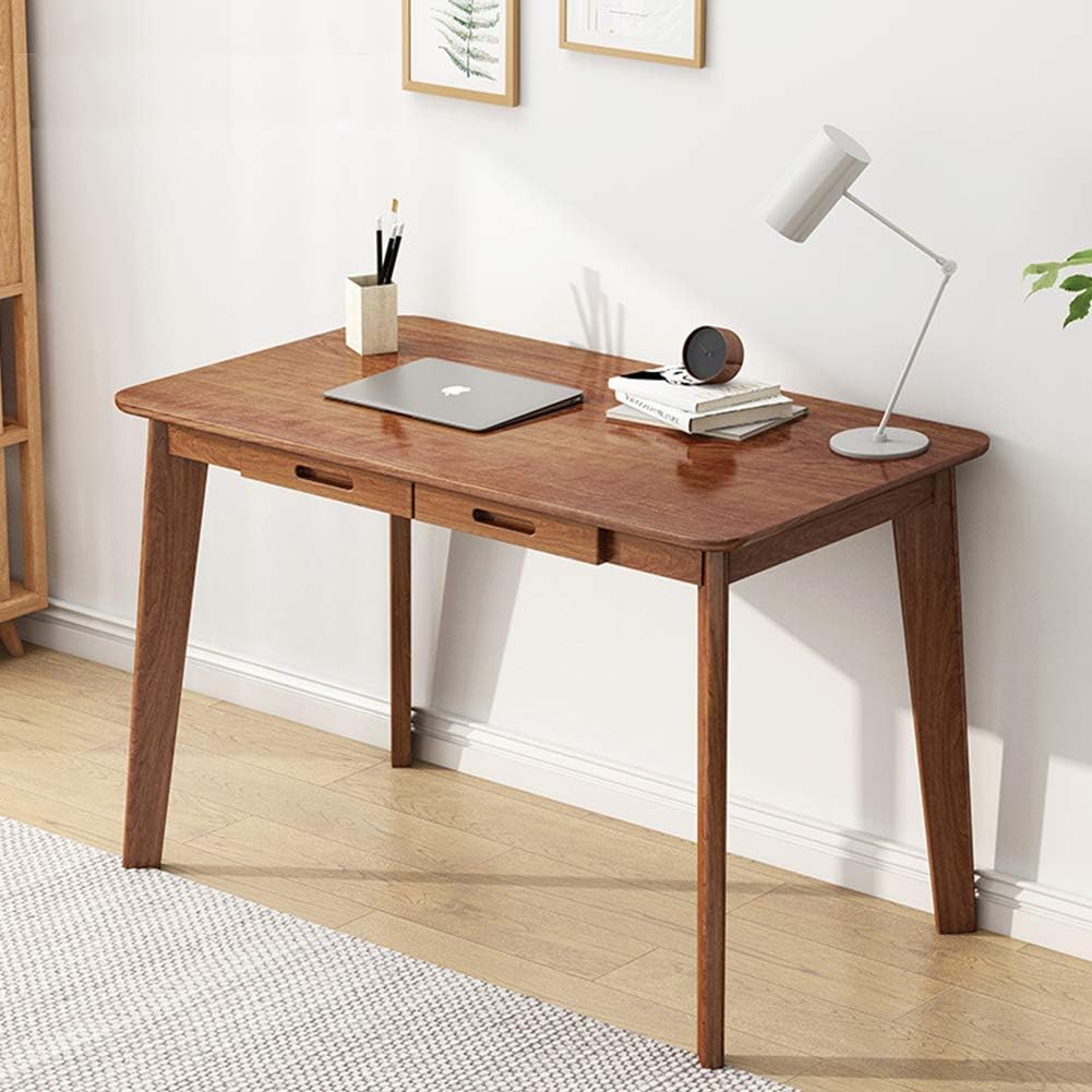 IOTXY Solid Wood Writing Desk for Home Office Workbench
