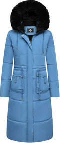 MOERDENG Women's Long Winter Puffer Coat Waterproof Maxi Down Jacket