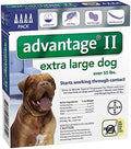 Bayer Animal Health Advantage II Extra Large Dog 4-Pack - Monthly Flea