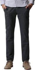 Match Mens Slim Tapered Flat Front Casual Pants - Tailored Everyday