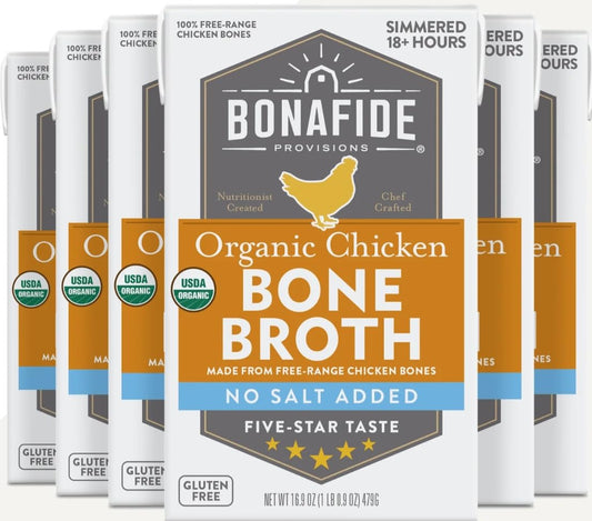 Bonafide Provisions Organic Chicken Bone Broth - 6 Pack 16.9oz