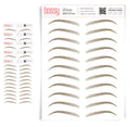 Temporary Eyebrow Tattoos 5 Pack - Natural HairLike Strokes (ash