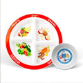 Choose MyPlate Kids Portion Control Plate - Divided 4-Section Plate