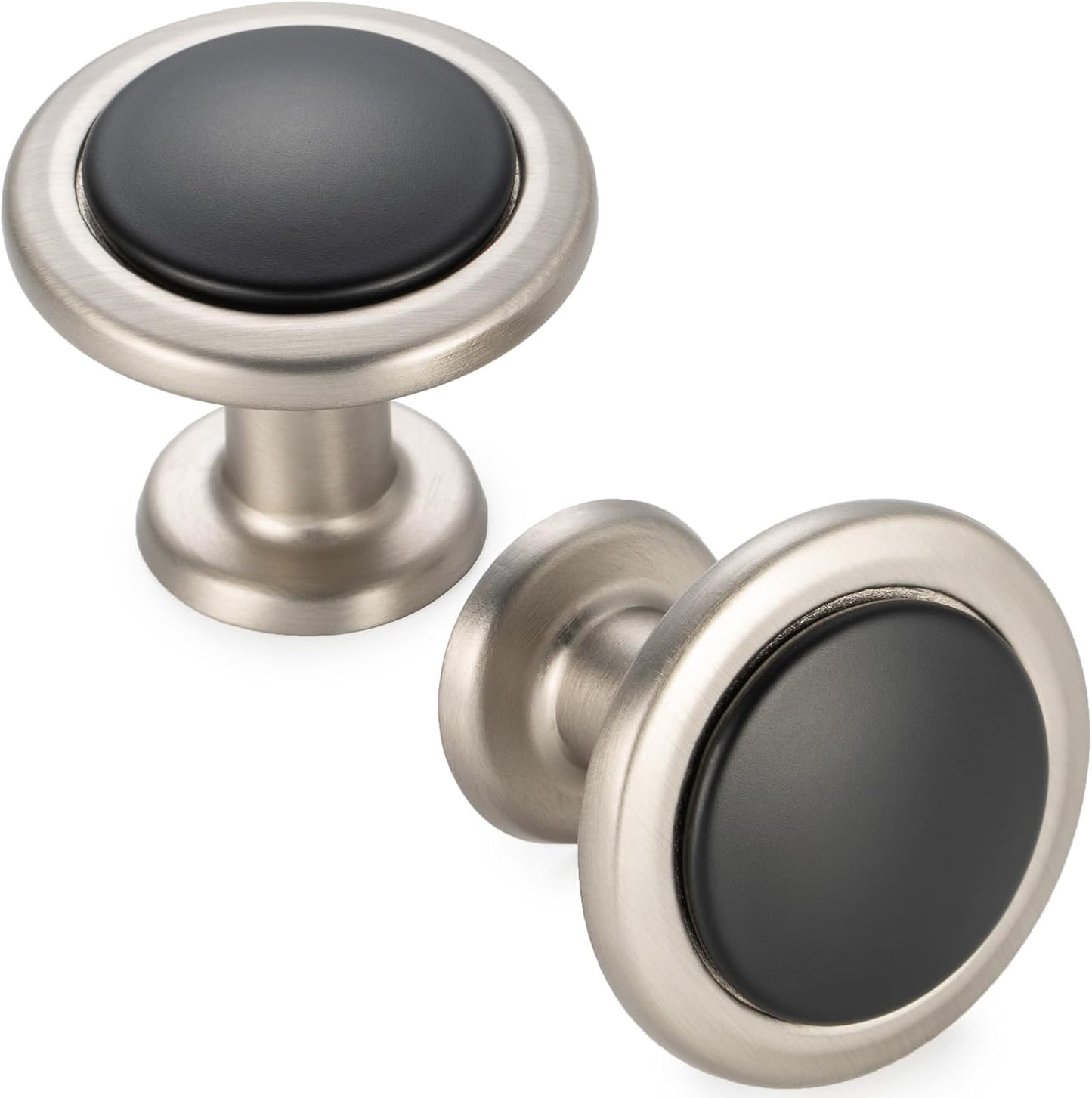 KOOFIZO 30 Pack Black and Nickel Kitchen Cabinet Knobs Review