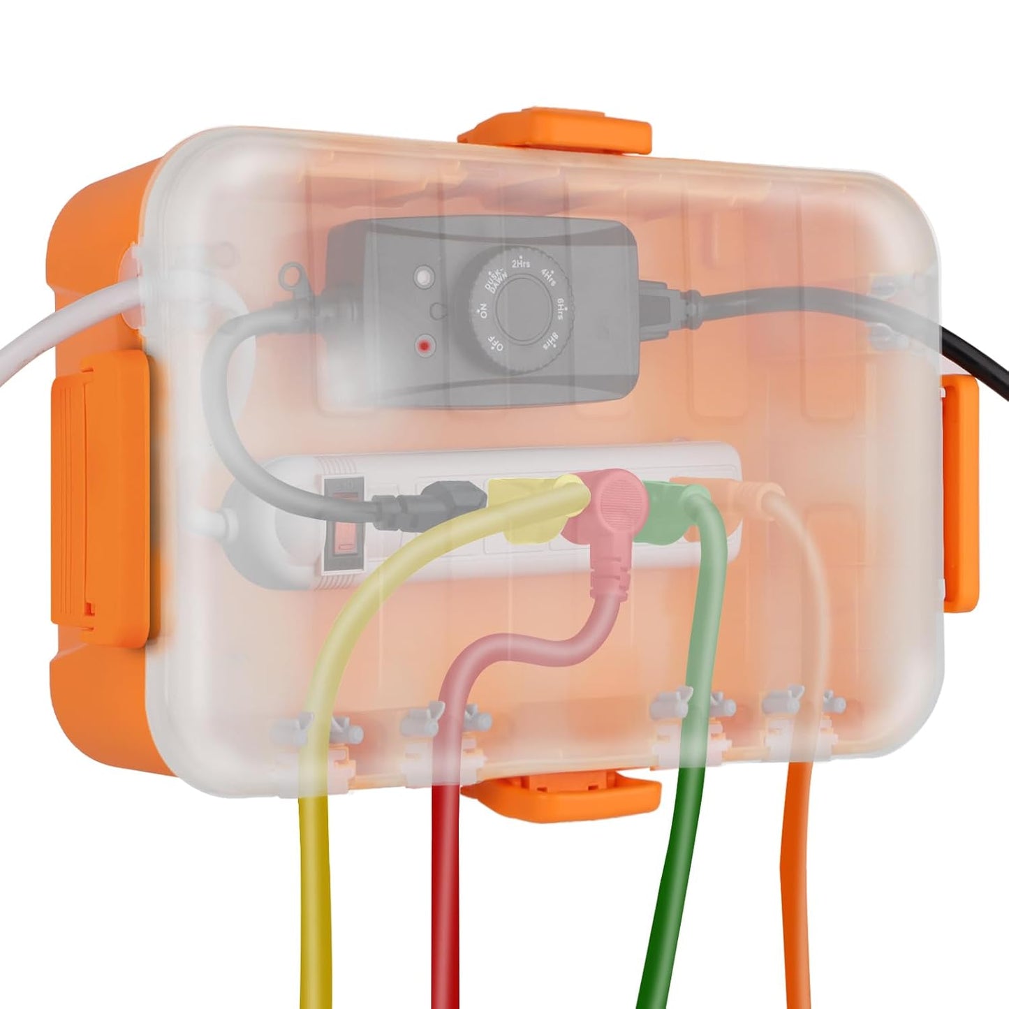 Flemoon Outdoor Electrical Box with Transparent Lid for Safety