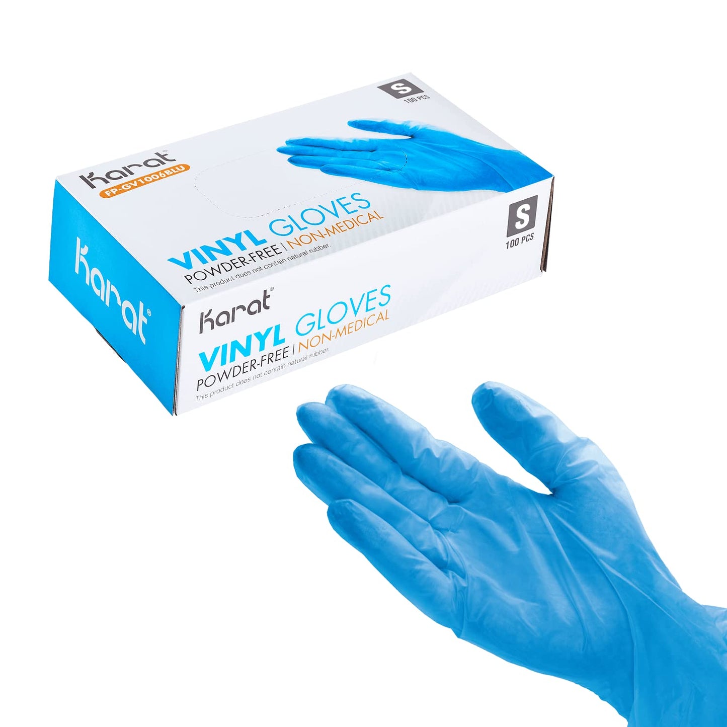 Karat Vinyl Powder-Free Gloves for Construction and Manual Labor