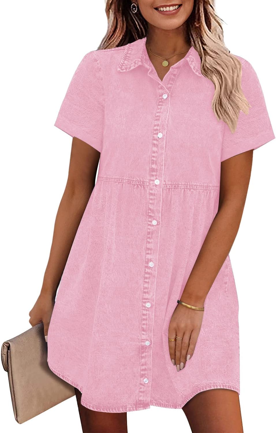 Stylish Babydoll Denim Dress for Women - Perfect Everyday Wear