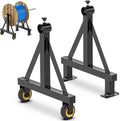 Wire Spool Rack 220 lb Capacity Portable Cable Caddy with Wheels