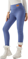 Women Winter Warm Thick Leggings Fleece Lined Thermal Sherpa Pants