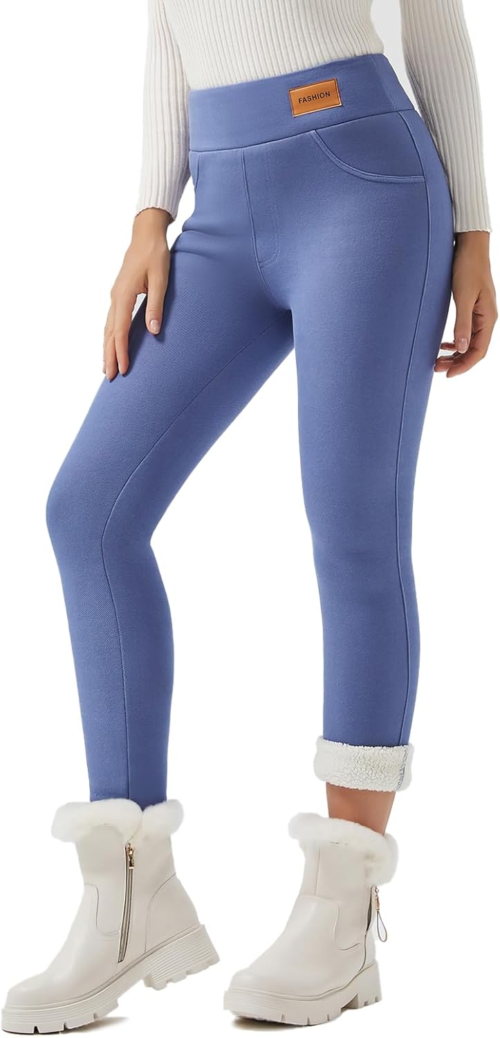 Warm Thick Fleece Lined Leggings for Women by JK SUE JONES