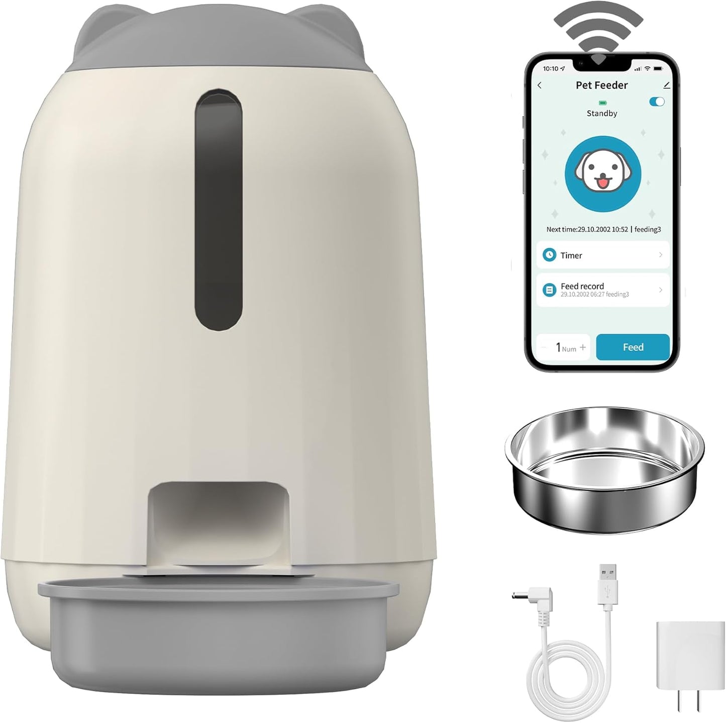 PAPIFEED: Smart WiFi Cat Feeder - Fresh & Controlled Feeding