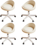 Rolling Stool Set of 4 Ergonomic Swivel Seat for Multiple Uses