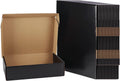 EXYGLO Shipping Cardboard Boxes 12x9x3 - Pack of 20, Black