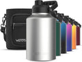 1 Gallon Water Bottle Insulated 128oz Stainless Steel - Keeps Cold 48