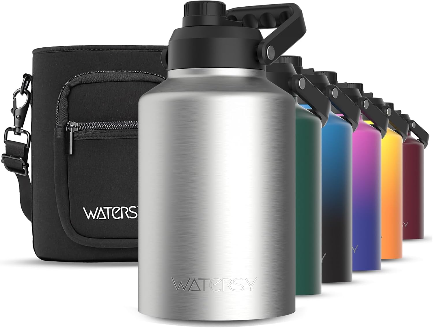 1 Gallon Insulated Water Bottle for Gym, Hiking, and Travel