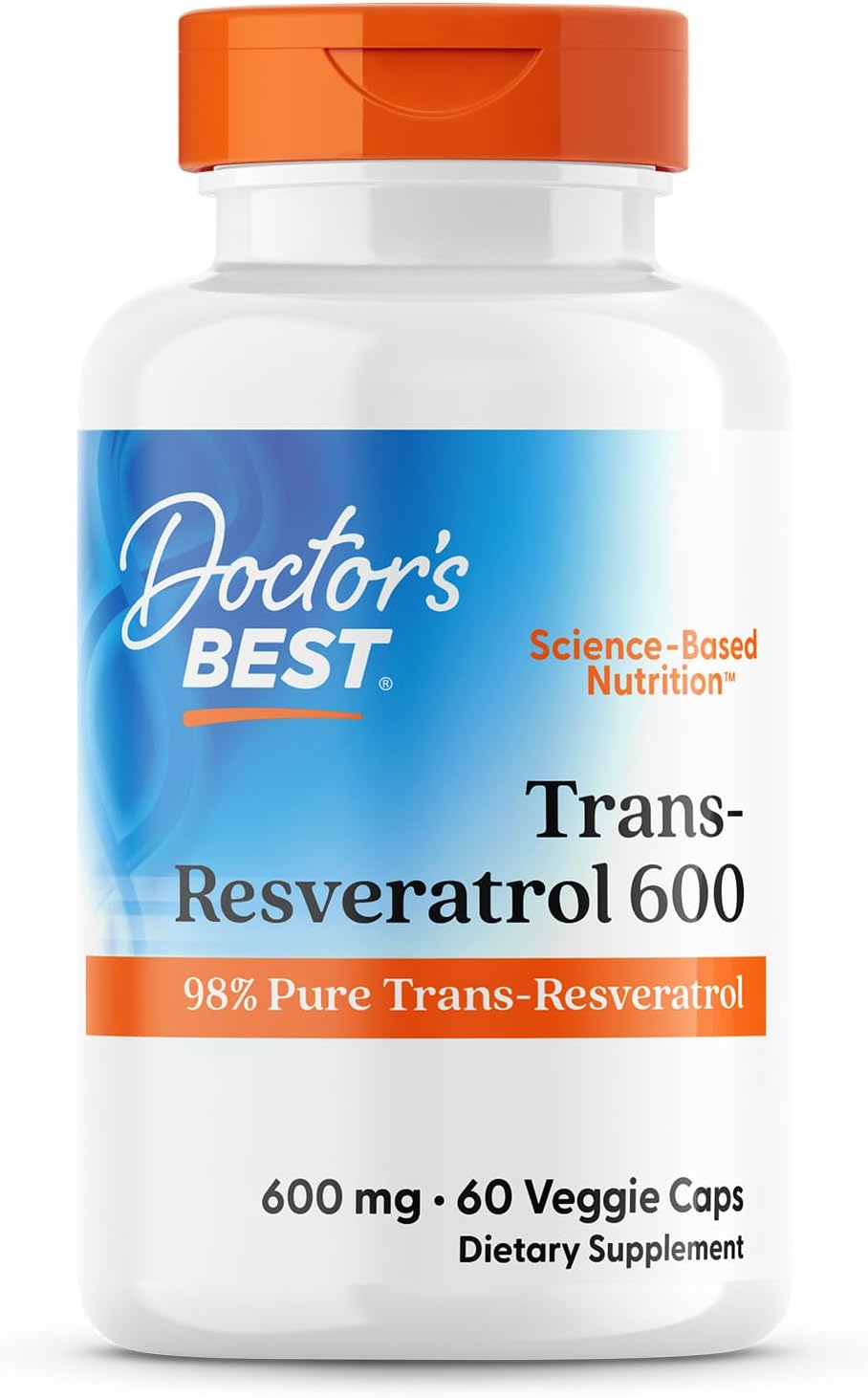 Doctor's Best Trans-Resveratrol 600 Veggie Caps for Wellness