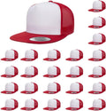 Yupoong 5-Panel Trucker Cap for Men - High Profile Snapback