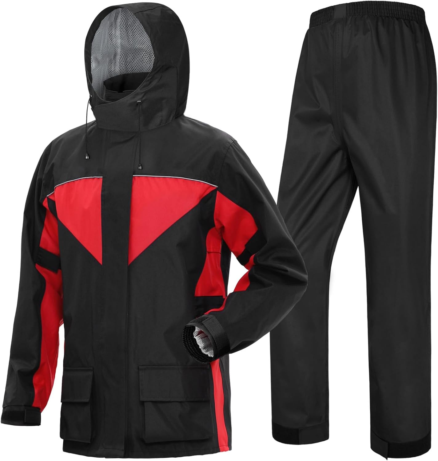 iCreek Motorcycle Rain Suit Waterproof High Visibility Gear