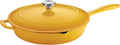 Enameled Cast Iron Skillet 12-in Frying Pan - Even Heat, Moist Cooking