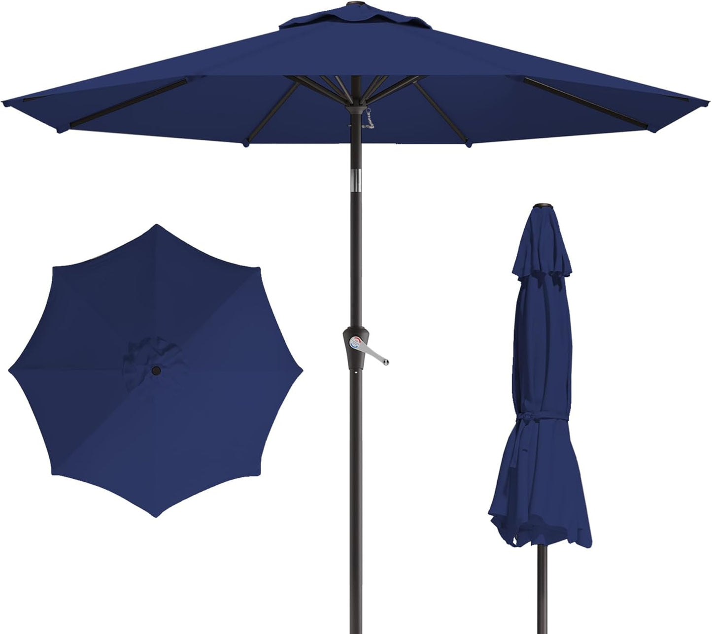 10FT Patio Umbrella with Push Button Tilt for Outdoor Spaces