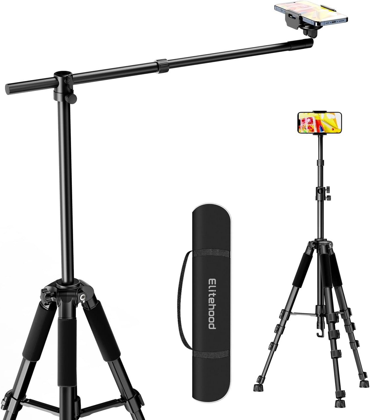 elitehood Phone Tripod for Overhead Video Recording and Filming