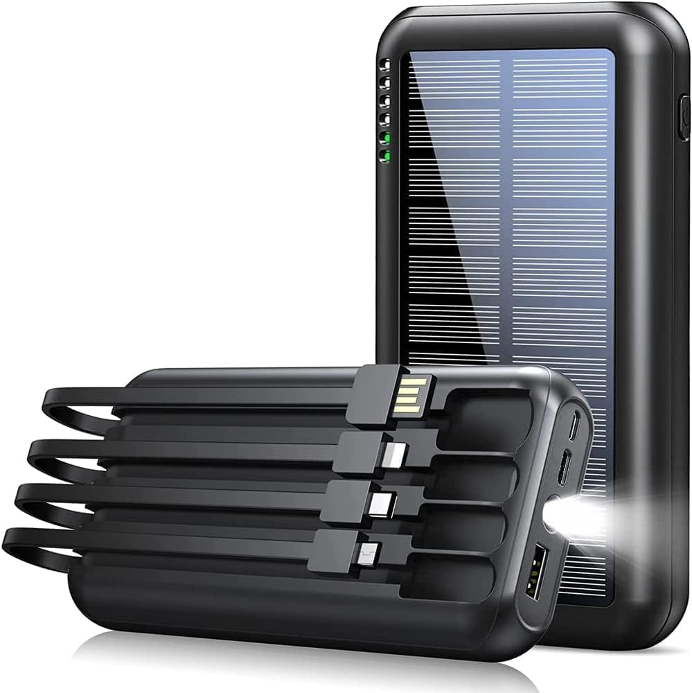 UYAYOHU 40000mAh Solar Power Bank - Fast Charging for All Devices