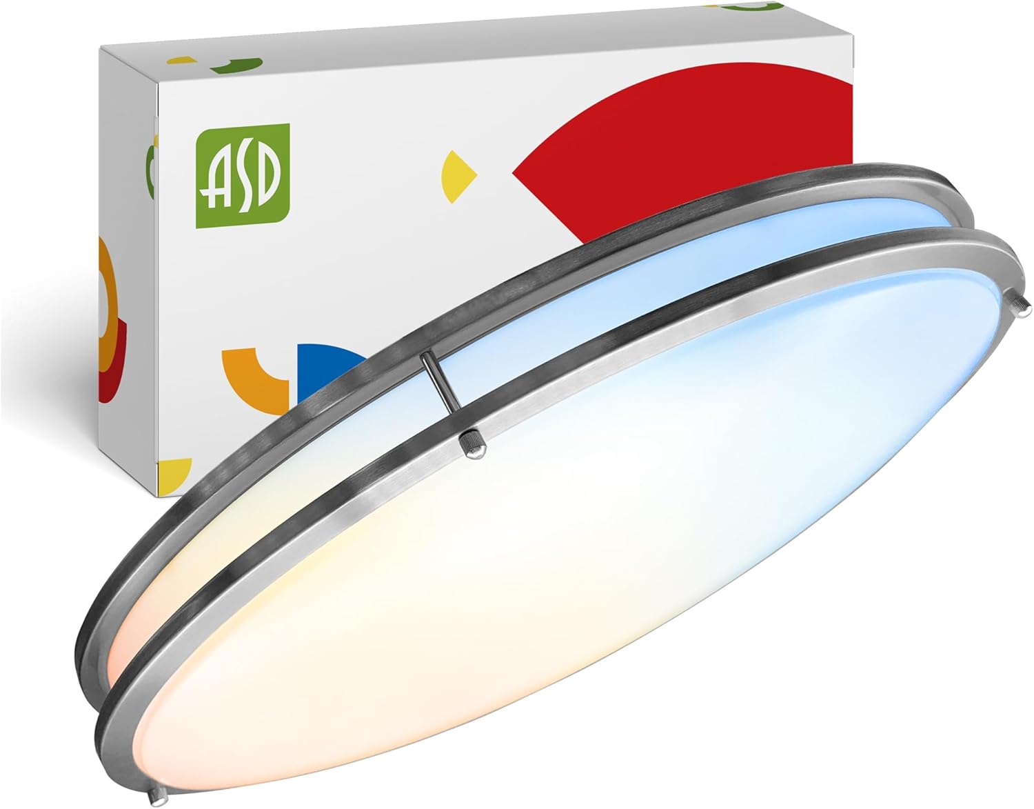 ASD LED 24 Inch Oval Flush Mount Light Fixture for Any Space