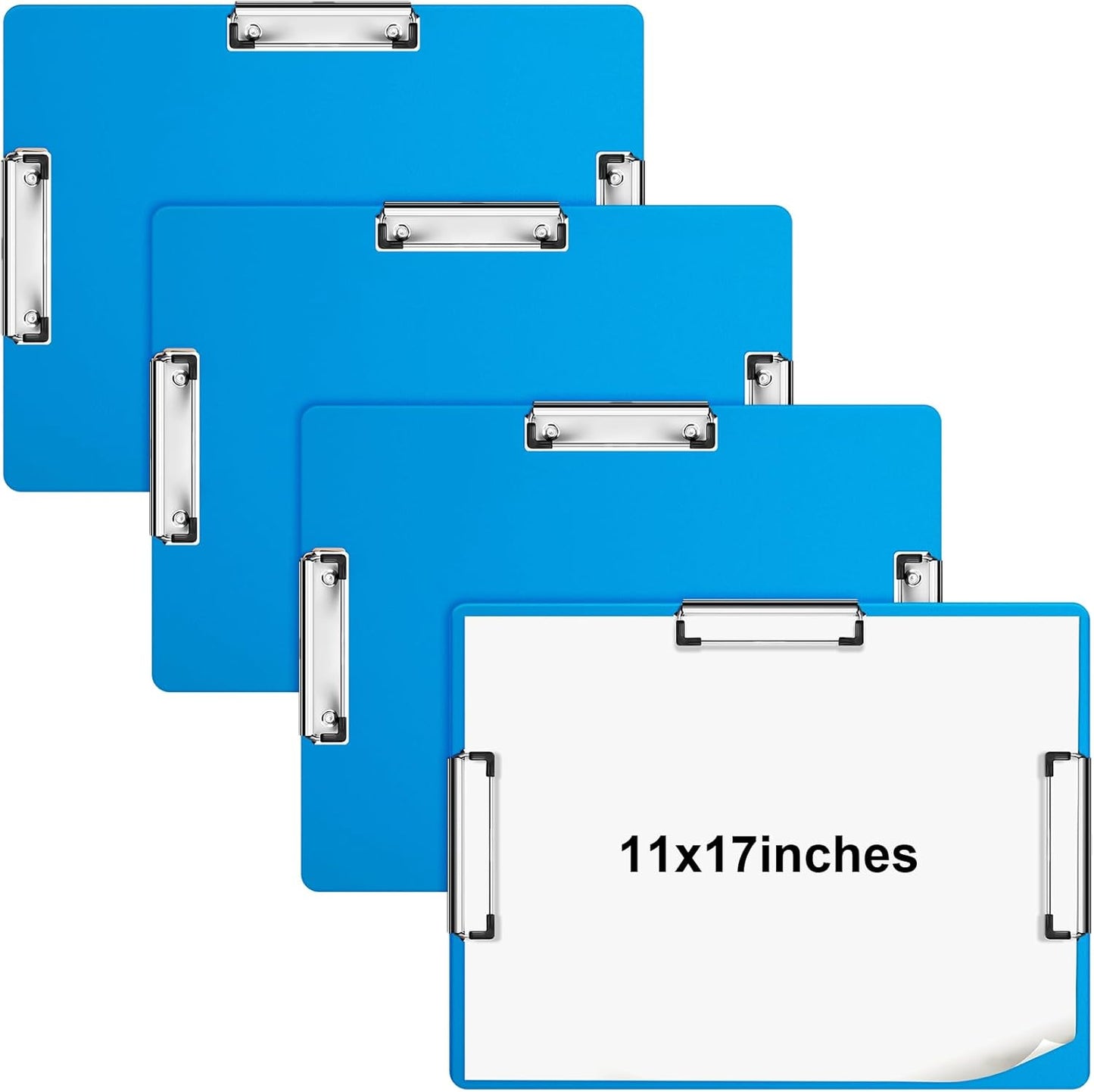 Tenceur 11 x 17 Clipboard with 3 Clips for Art and School Use