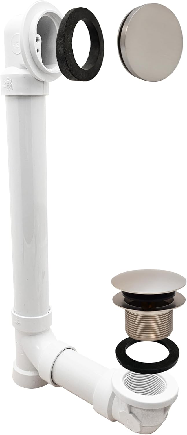 Westbrass 12 in & 4 in Bath Waste & Overflow Assembly Review