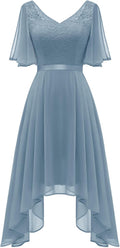Elegant A Line Lace Cocktail Dress for Homecoming and Parties