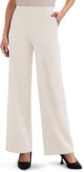 Womens Wide Leg Pull On Dress Pants 27in/29in/31in - Work & Casual