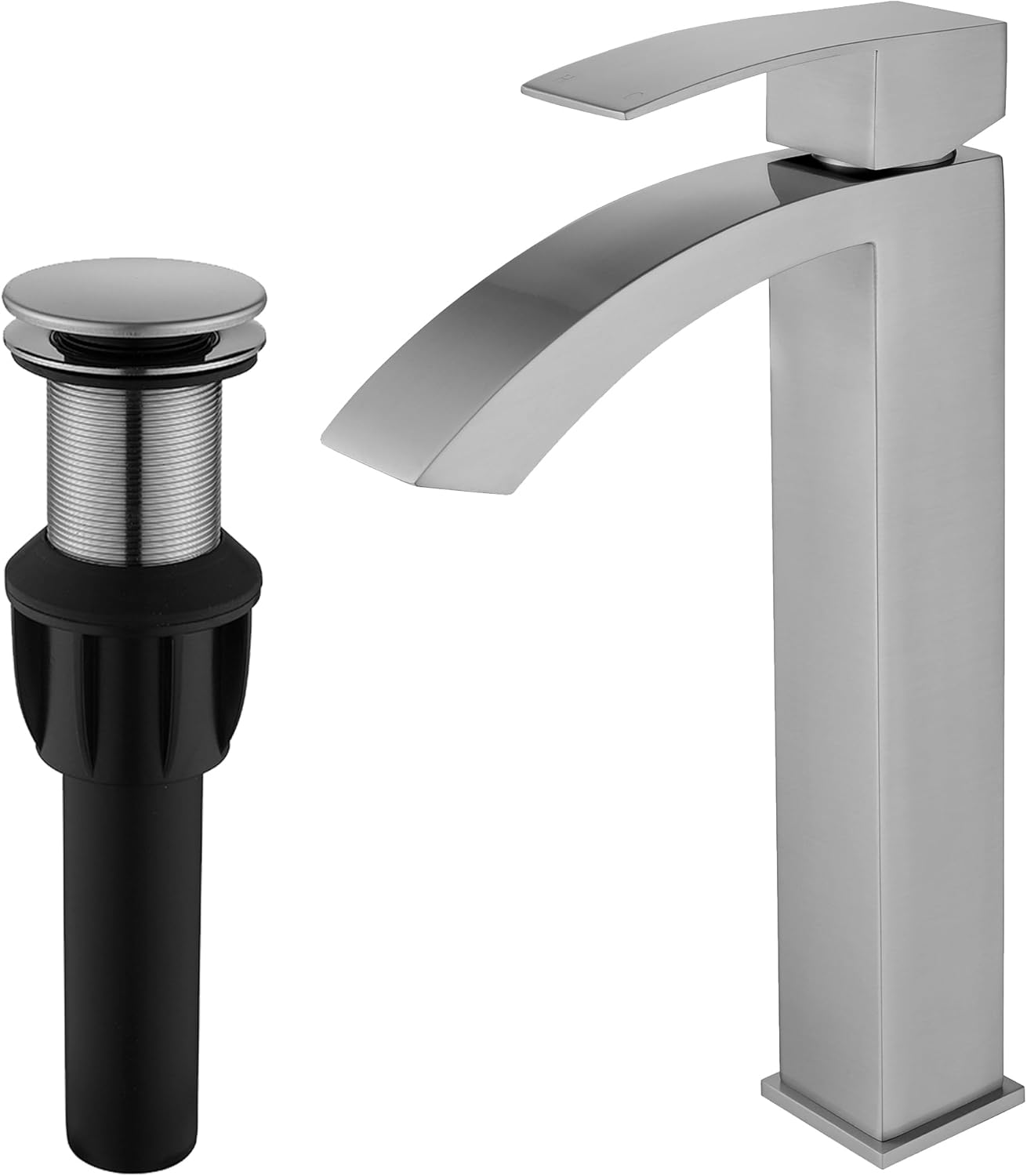Vessel Sink Faucet Brushed Nickel for Stylish Bathroom Upgrade