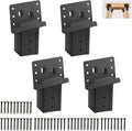 4 Pcs Outdoor 4x4 Compound Angle Brackets for Deer Stands - Heavy Duty