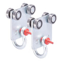 4 Wheel Trolley Assembly Rollers for 1-5/8ft Strut Channel - Heavy