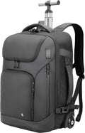 Rolling Backpack 17.3in Laptop Backpack with Wheels - Convertible