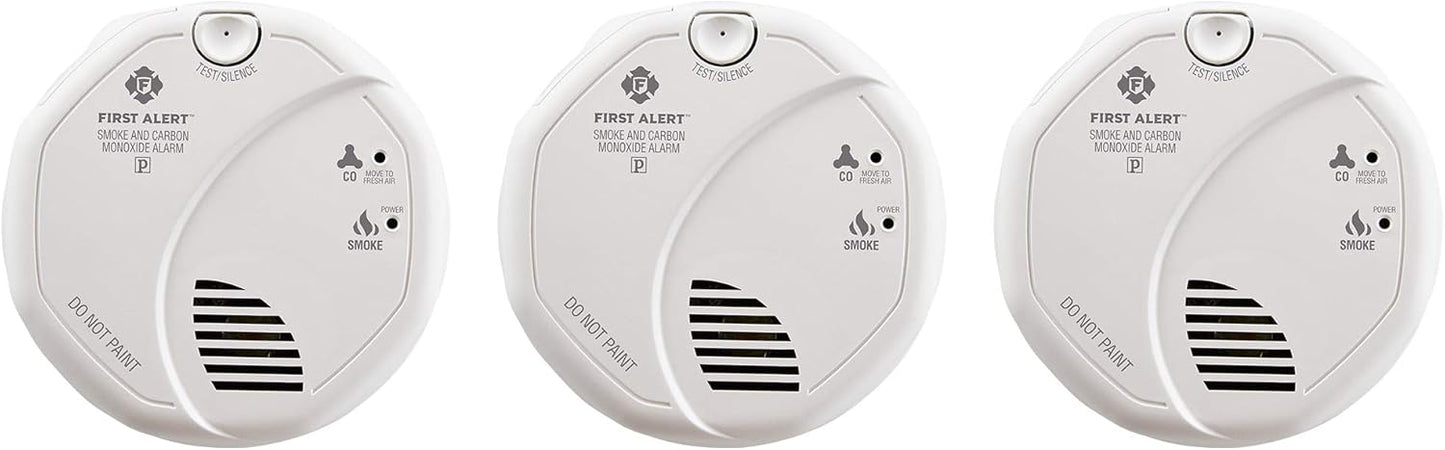 First Alert Hardwired Smoke and CO Detector 3-Pack for Safety
