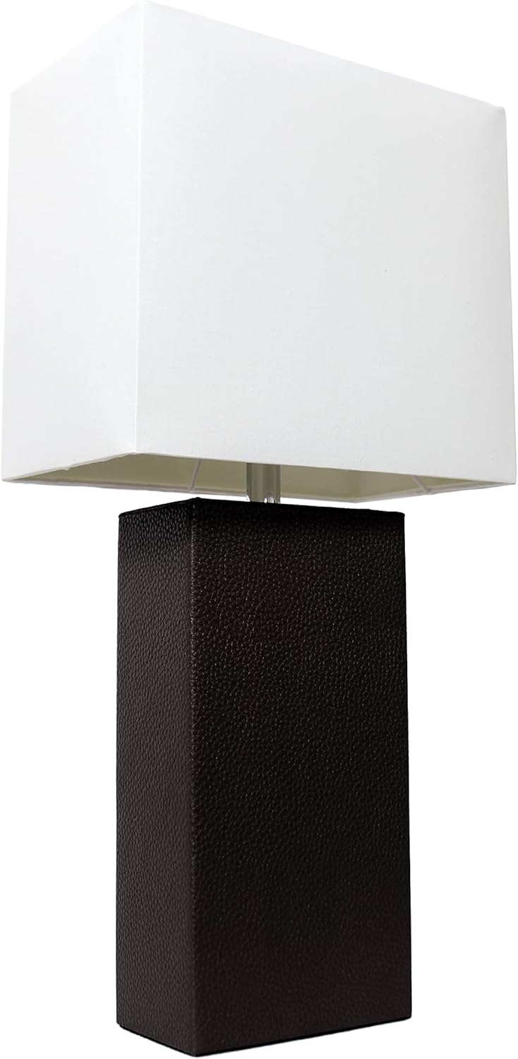 Elegant Designs LT1025-BLK Modern Leather Table Lamp Review