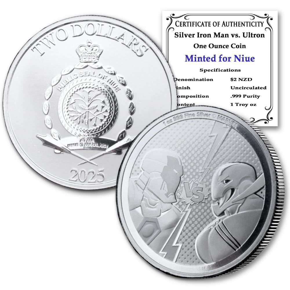 2025 1 oz Niue Silver Marvel Iron Man vs Ultron Coin Review