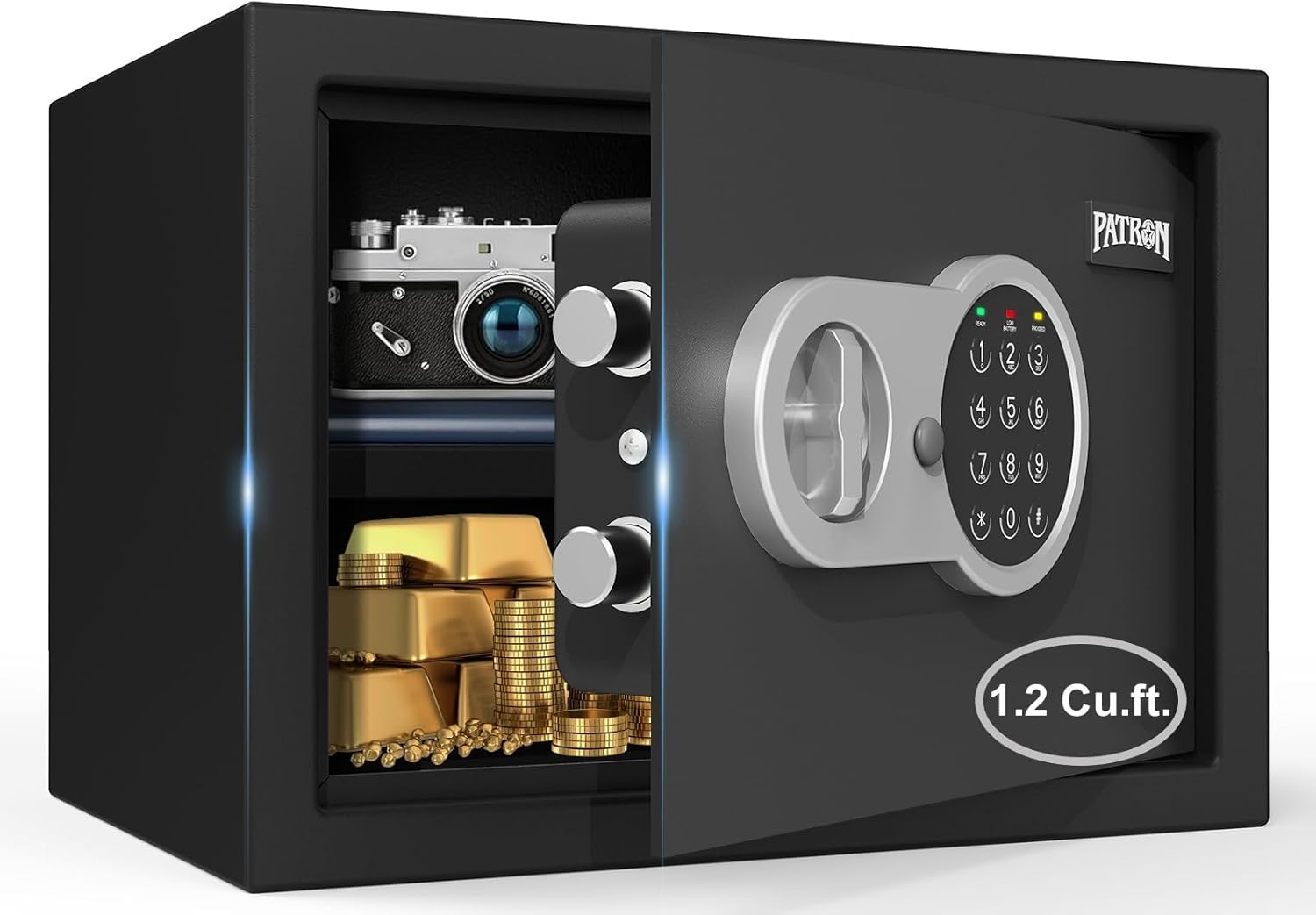 1.2 Cu.ft. Digital Security Safe Box with Key for Home Use