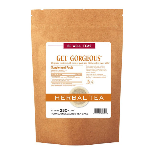 Get Gorgeous Herbal Tea for Clear Skin - 250 Tea Bags Refill