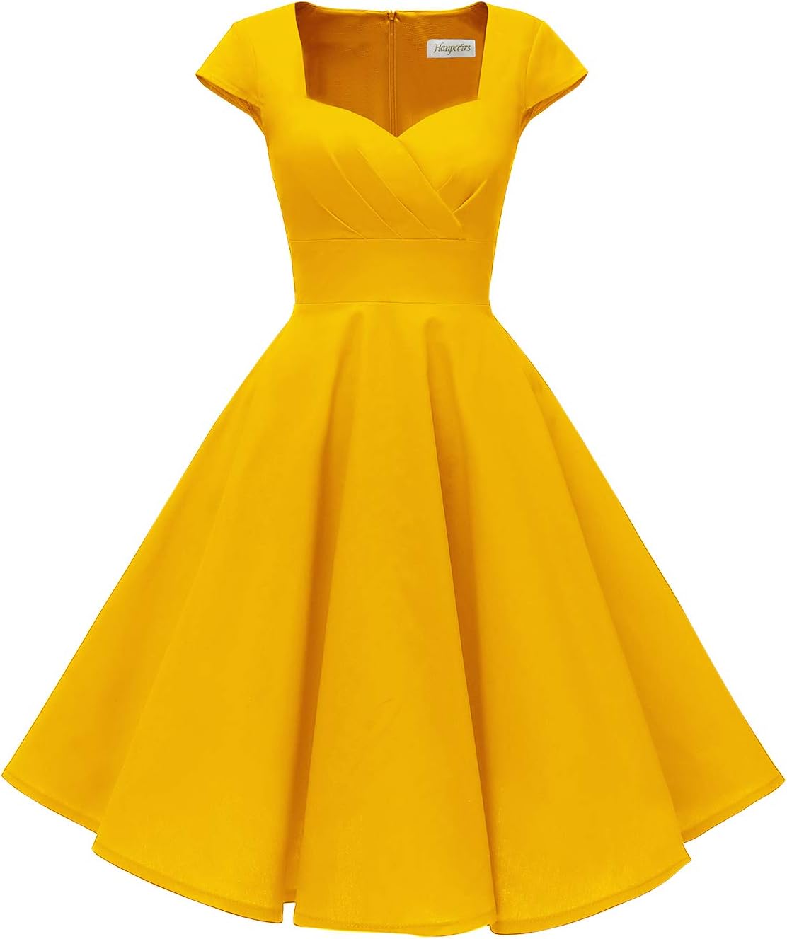 Hanpceirs Women's Cap Sleeve 1950s Retro Vintage Cocktail Dress