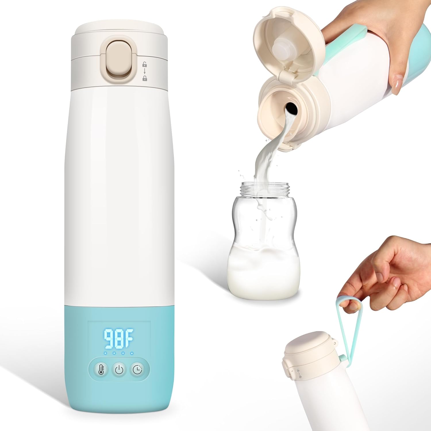 Portable Bottle Warmer for Travel with Quick Heating Features