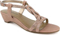 LONDON FOG Women's Macey Demi-Wedge Sandals for Elegant Style