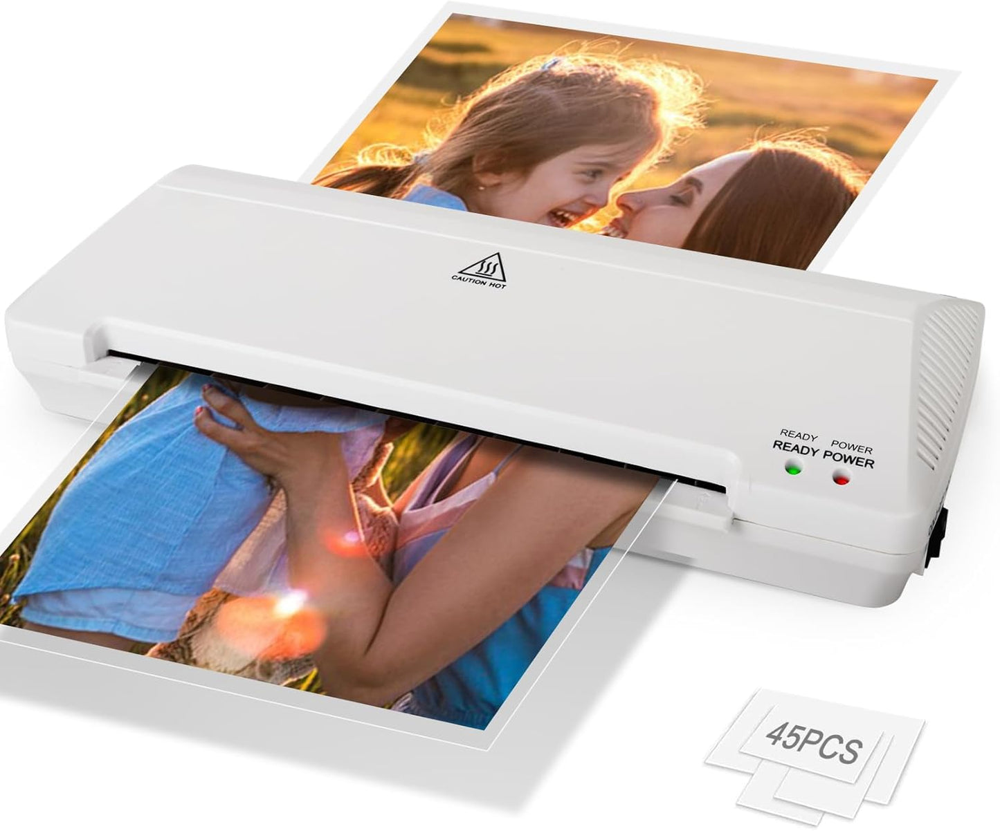 Zyerch 9 A4 Laminator + 45 Pouches: Jam-Free Fast Warm-Up!